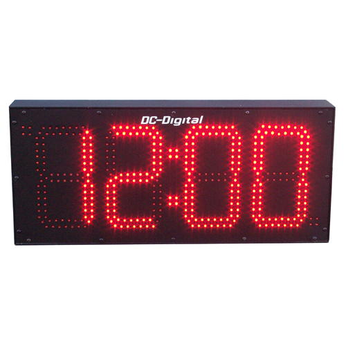 (DC-80-GPS) 8.0 Inch LED Digit, GPS Receiver Synchronization, Atomic Time of Day Digital Clock (OUTDOOR)