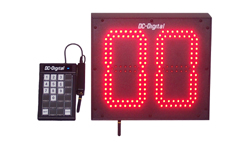 (DC-802-Static-Key-W) RF-Wireless Keypad Controlled, (2) 8 Inch LED Digital Static Number Display (OUTDOOR) (DC-802-Static-Key-W) RF-Wireless Keypad Controlled, (2) 8 Inch LED Digital Static Number Display (OUTDOOR)