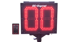 (DC-802C-W-Pitch) Portable Baseball-Softball Pitch Counter, 8 Inch LED, RF-Wireless Remote Controlled (OUTDOOR)