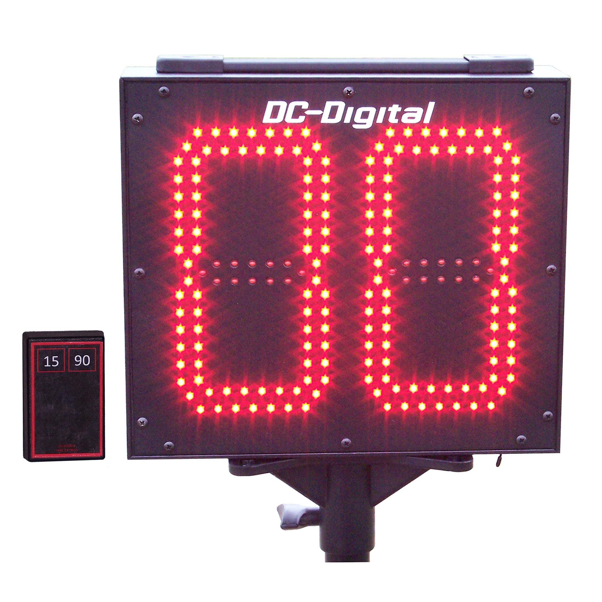 (DC-802T-DN-W-PITCH-INNING) Portable Battery Operated, RF-Wireless High Powered Remote Controlled, 8 Inch LED Digital Countdown Pitch Inning Timer-Clock (OUTDOOR)
