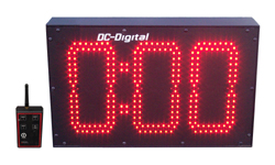 (DC-803T-DN-W-PITCH) Baseball-Softball Pitch Countdown Timer, 8.0 Inch LED Digits, RF-Wireless Remote Controlled (OUTDOOR)