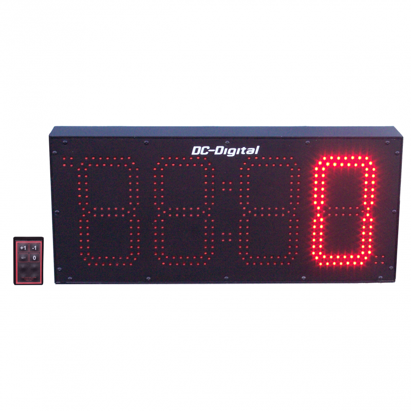 (DC-80C-W) 8.0 Inch LED Digital, RF Wireless Handheld Controlled, Counter (Outdoor)
