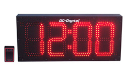 (DC-80S-W) 8.0 Inch LED, RF-Wireless Handheld Controlled, Wall Mount, Time of Day Digital Clock (OUTDOOR, Non-System) (DC-80S-W) 8.0 Inch LED, RF-Wireless Handheld Controlled, Wall Mount, Time of Day Digital Clock (OUTDOOR, Non-System)