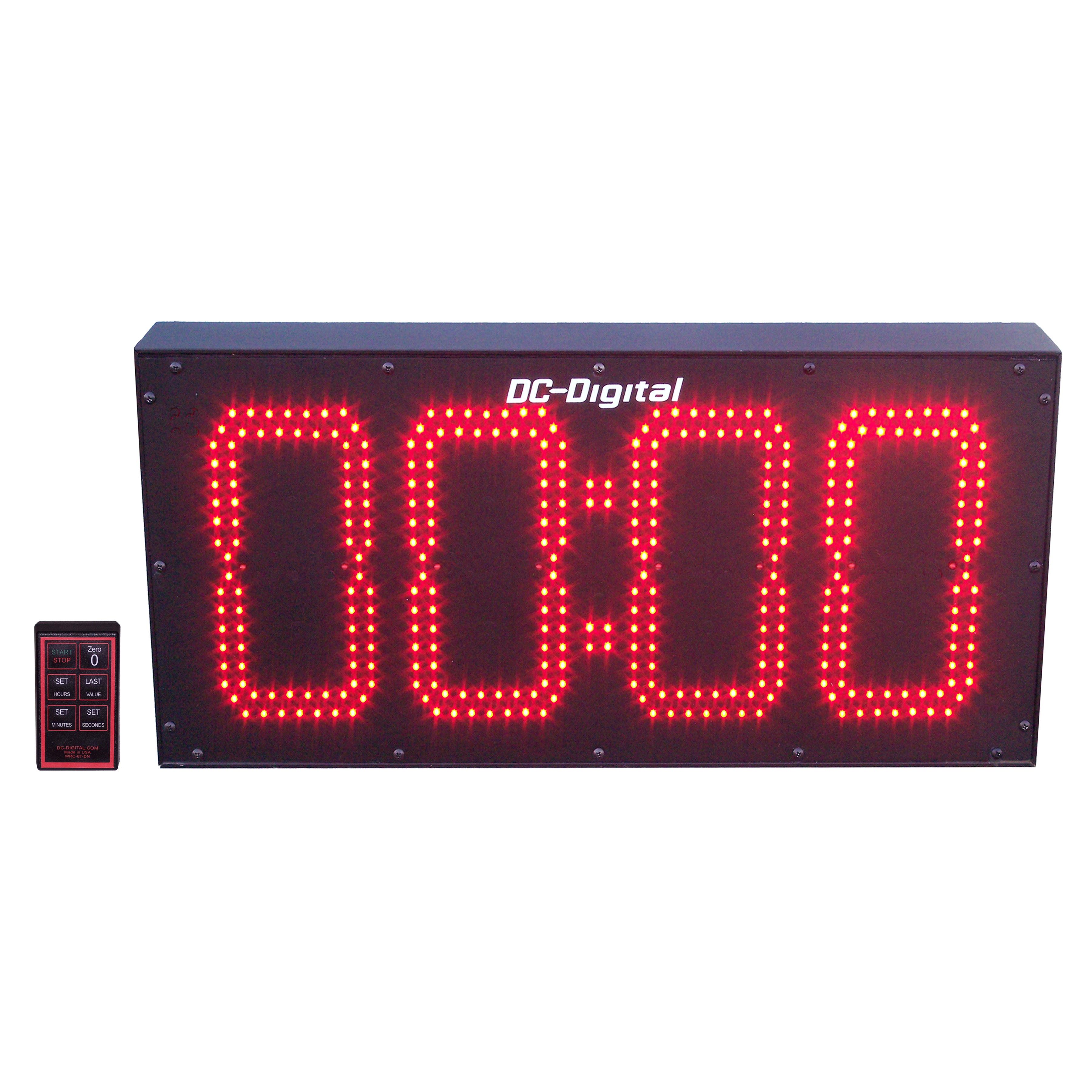(DC-80T-DN-W) 8.0 Inch LED, RF-Wireless Remote Controlled, Digital Countdown Timer (OUTDOOR)