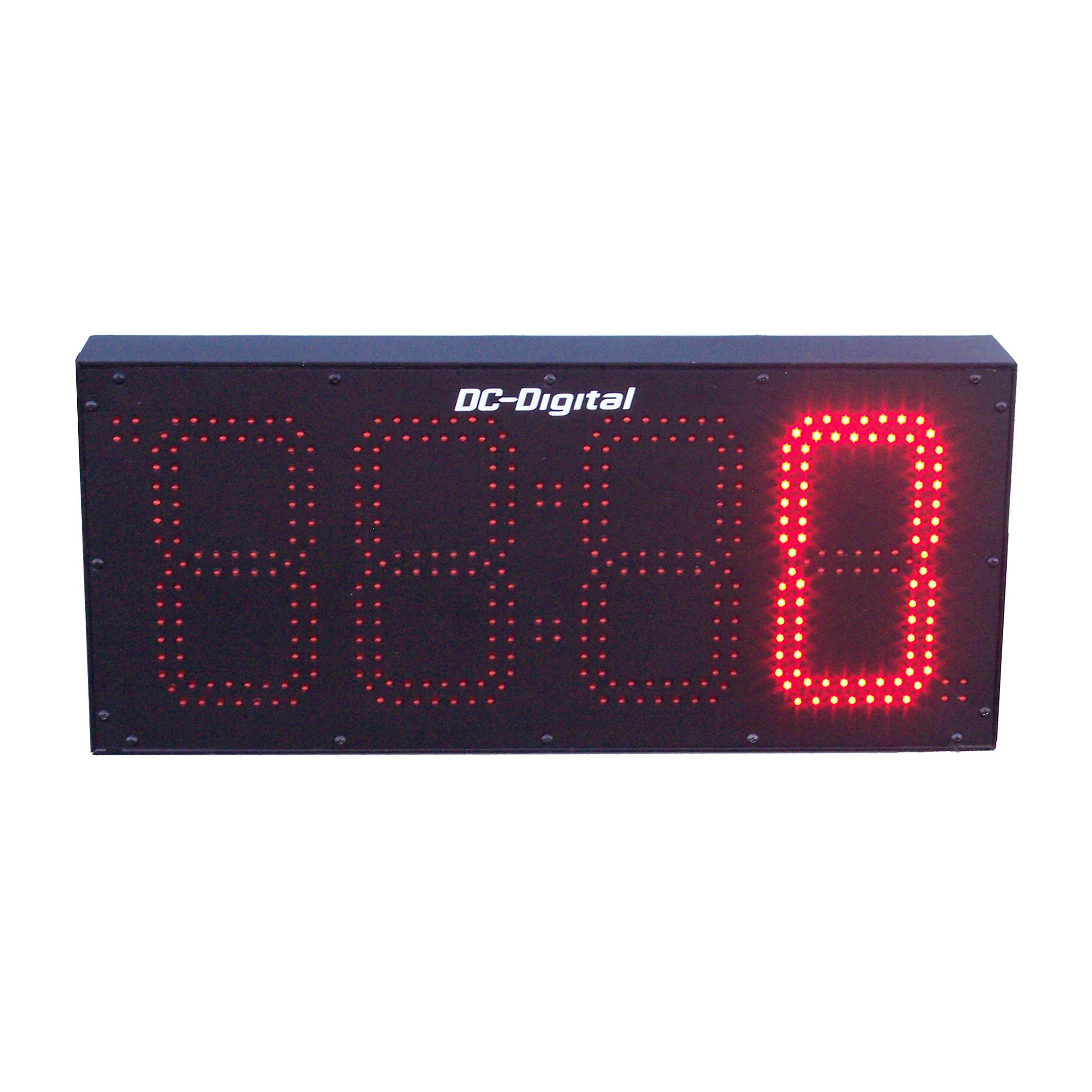 (DC-80T-UP-DAYS) 8.0 Inch LED Digital, Environmentally Sealed Push-Button Controlled, Count Up by Days Timer (OUTDOOR)