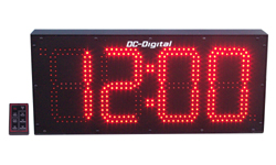 (DC-80UTW) 8.0 Inch LED Digital, Wireless Handheld Controlled, Count Up timer, Countdown Timer, Time of Day Clock (OUTDOOR) (DC-80UTW) 8.0 Inch LED Digital, Wireless Handheld Controlled, Count Up timer, Countdown Timer, Time of Day Clock (OUTDOOR)