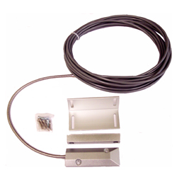 (DC-DOOR-MAG-25) Heavy Duty Garage Door Magnet N.O. (Normally Open Contacts), Magnetic Sensor Switch with 25 Ft. Pigtail Cord