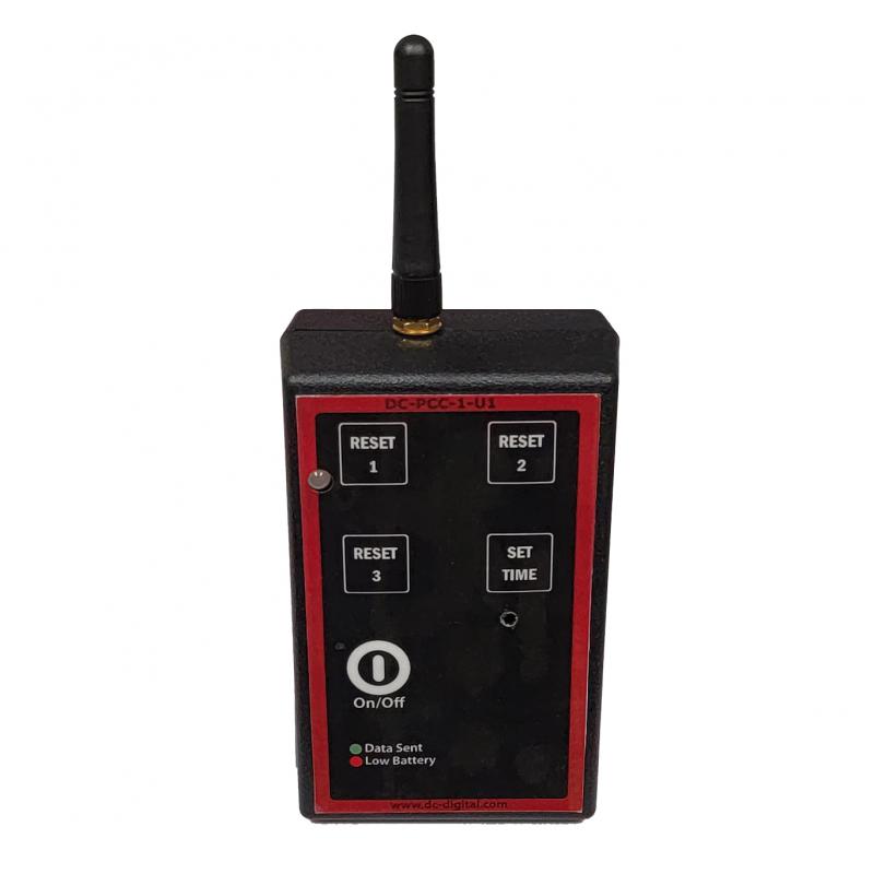 (DC-PCC-1-U1) 900 Mhz, 250 mW, Handheld RF Wireless 3 Resets Programmable Remote, College or High School Football Play-Clock, Pitch/Inning Timer