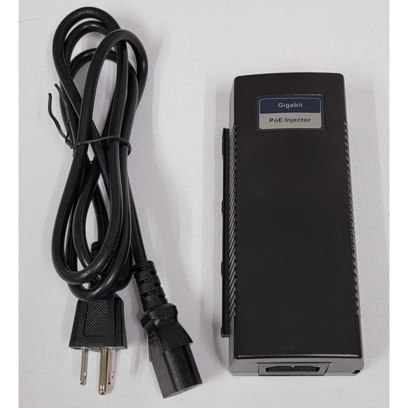 (DC-POE-L100G-LITE) Network POE Power Injector for DC-Digital POE Displays, 30W, Allows 10/100/1000Mbps