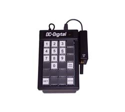 (DC-GEN-24-W-B) Portable Battery Operated Wireless Keypad Controller, 24 Key, RF Wireless, Rechargeable Lithium Battery