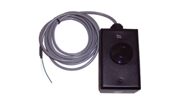 (SW-1-HD-BLK) 1-Heavy Duty Momentary Actuated 40mm Palm Switch, Weatherproof Junction-Box, 25ft Cabling