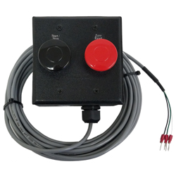 (SW-2-HD-RED-BLK) Heavy Duty Momentary Switches with 40mm Actuator, Enclosure, Cabling