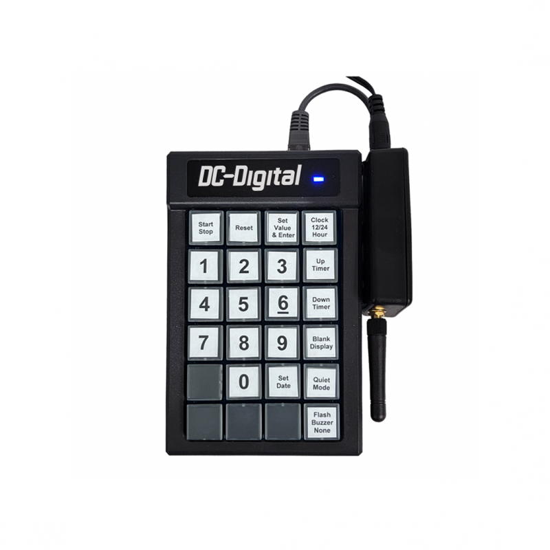 (DC-UTW-KEY-24-DLS) 24 Keypad RF Wireless Controller for UTW type Displays with Daylight Savings Clock