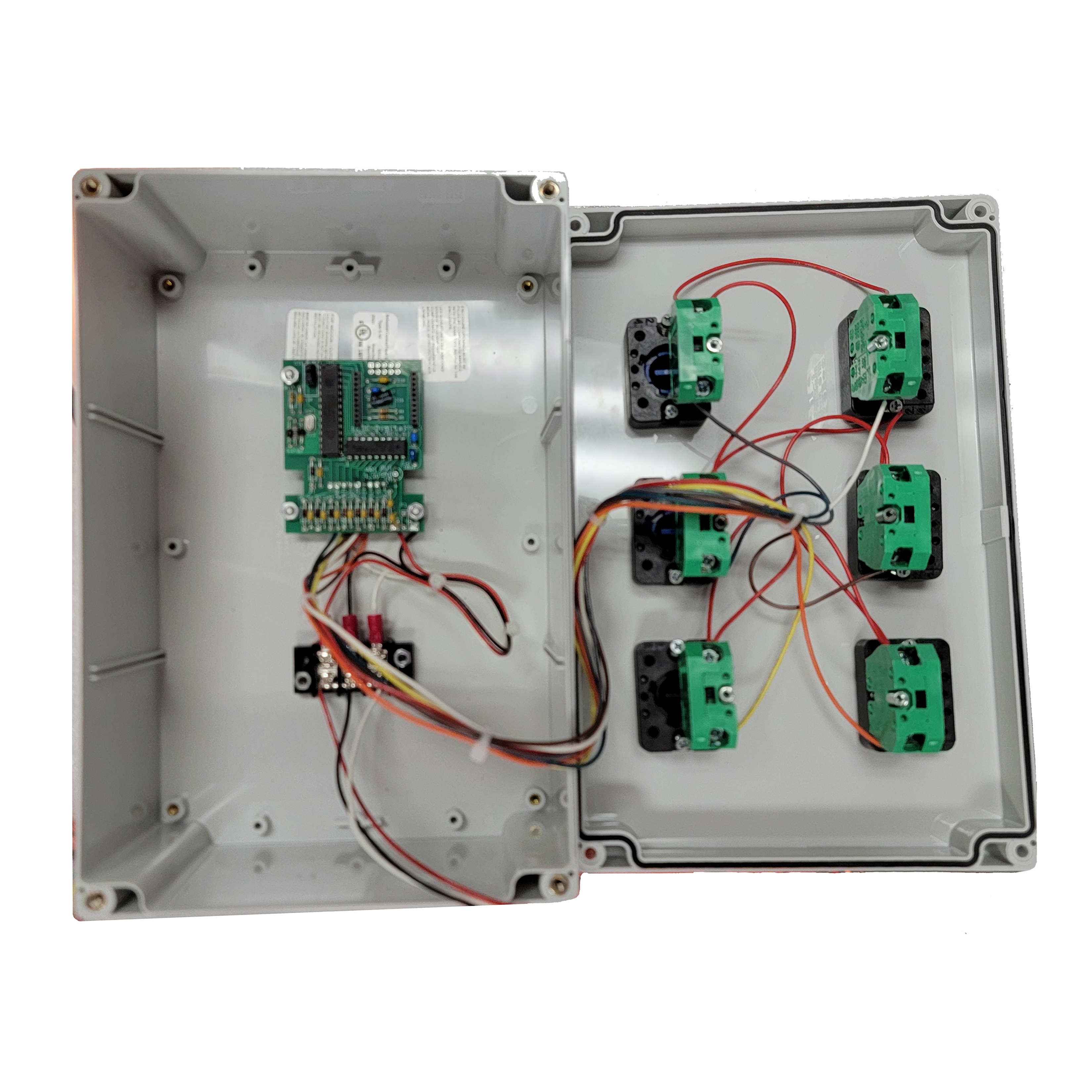 (WRC-6T-WIRED-NEMA) Wired NEMA 4X Enclosed Down-Timer Controller with Heavy Duty Push-Button Switches 1