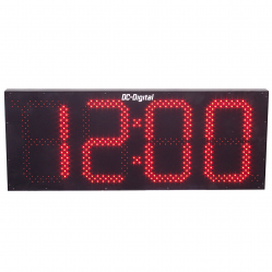 (DC-150S-IN) 15.0 Inch LED, Push-Button Controlled, Wall Mount, Time of Day Digital Clock, (INDOOR, Non-System)