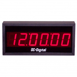 (DC-256S) Push-Button Set, Digital Clock, 2.3 Inch Digits, Hours, Minutes Seconds (Non-System)