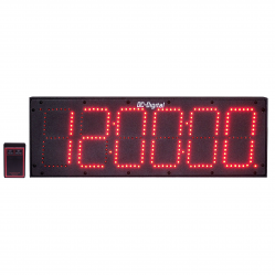 (DC-606S-W) RF Wireless Remote Set, Digital Clock, 6 Inch Digits (Non-System, OUTDOOR)