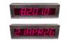(DC-257ALN-Date-Time-POE-Stainless) Network NTP Date and Time of Day (HH:MM:SS) Cleanroom Clock, Web Page Configurable with Status Feedback, 2.3 Inch, 7- Alphanumeric Digits, POE Powered, Atomic, 316L Stainless IP-66 Surface Mount Enclosure