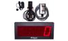 (DC-40C-PKG) 4.0 Inch LED Digital Counter, Diffused Reflective Sensor (10ft. Range) and Mount, and 2-Environmentally Sealed Push-Buttons with Junction Box and 25Ft. of Cabling (SW-RMSS-2-RED-BLK) 