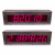 (DC-257ALN-Date-Time-POE-Stainless) Network NTP Date and Time of Day (HH:MM:SS) Cleanroom Clock, Web Page Configurable, 2.3 Inch, 7- Alphanumeric Digits, POE Powered, Atomic, 316L Flush Mount Stainless IP-66 Desk Mount Enclosure