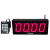 (DC-40UTW-KEY-D) 4.0 Inch LED Digital, Count Up Timer with Threshold, Countdown Timer, Time of Day Clock with Automatic Daylight Savings, Wireless Keypad Desktop Controller