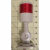 (DC-RED-12-24-ANDON) Steady or Flashing Red LED Stack ANDON Light Tower with Articulating Base, 12-24 VDC, Pulsing Buzzer