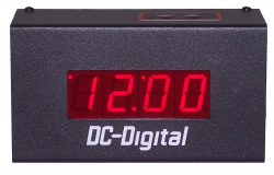 Digital Time Display, Industrial Clock, Blood Center Clock, Office Time Clock, Accurate Timekeeping, Red LED Display, Battery Backup, Desktop Clock, Maintenance Free Clock