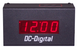 Digital Time Display, Industrial Clock, Blood Center Clock, Office Time Clock, Accurate Timekeeping, Red LED Display, Battery Backup, Desktop Clock, Maintenance Free Clock