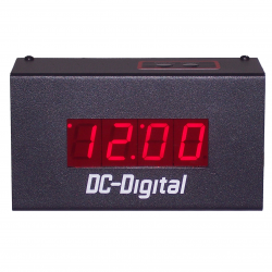 Digital Time Display, Industrial Clock, Blood Center Clock, Office Time Clock, Accurate Timekeeping, Red LED Display, Battery Backup, Desktop Clock, Maintenance Free Clock