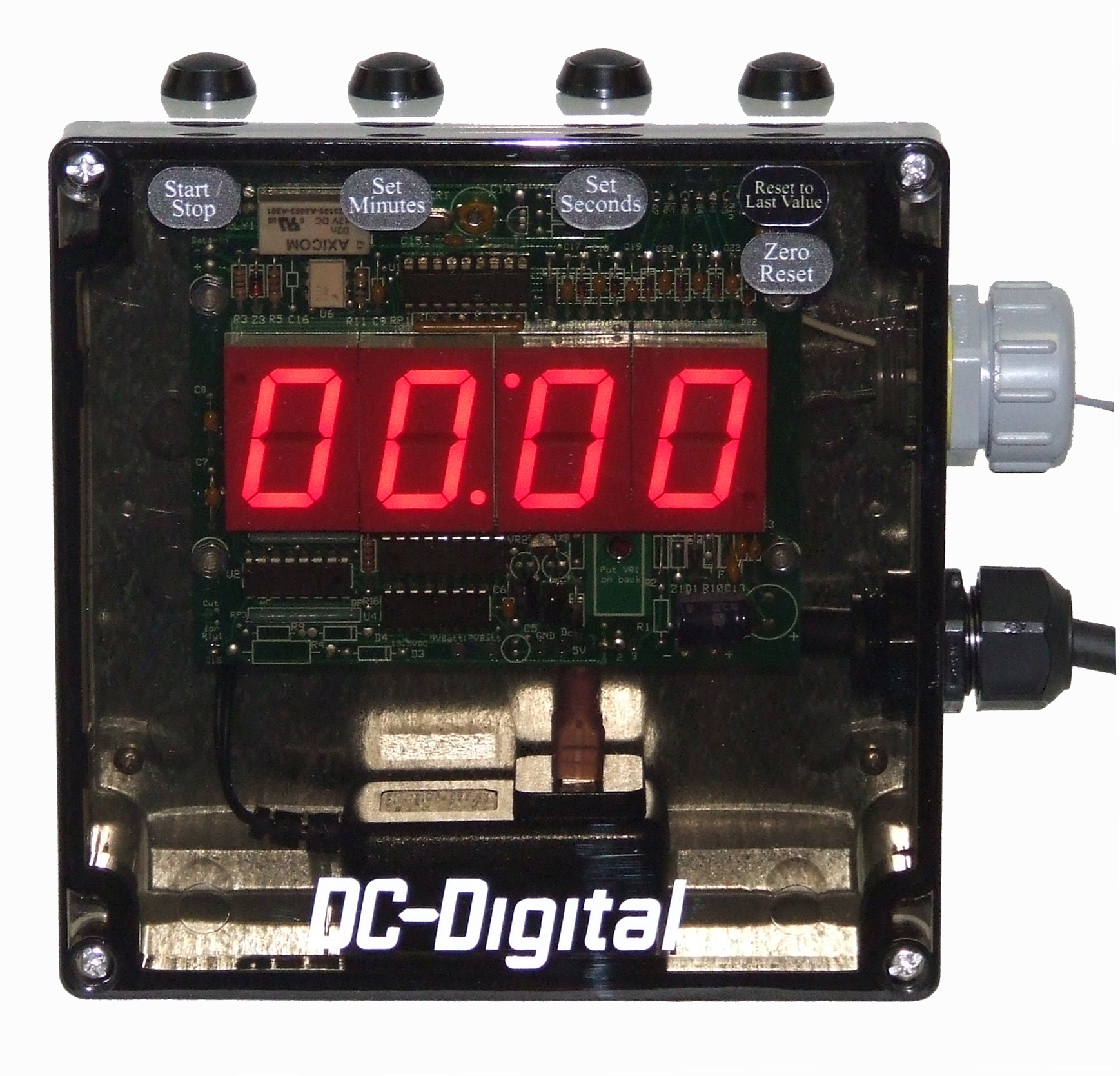 Custom Clock, IP66 Digital Clock, Weatherproof Display, Dustproof Enclosure, Industrial Equipment Timer, Silicone Gasket Seal, Dustproof Enclosure, Polycarbonate Enclosure, Digital Timer