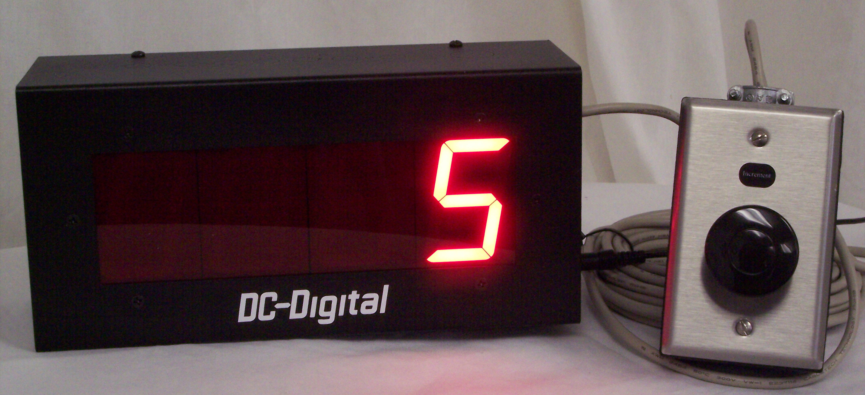 Red 6'' Large Digital 2Digits Laps To Go Timer LED Digital Counter With Buttons 