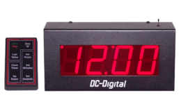 Meeting Timer, Industrial Timer Display, Visible LED Display, Business Meeting Timer, Training Session Timer, Digital Elapsed Clock, 2.3 Inch Display, Made in USA Timer, Digital Elapsed Clock