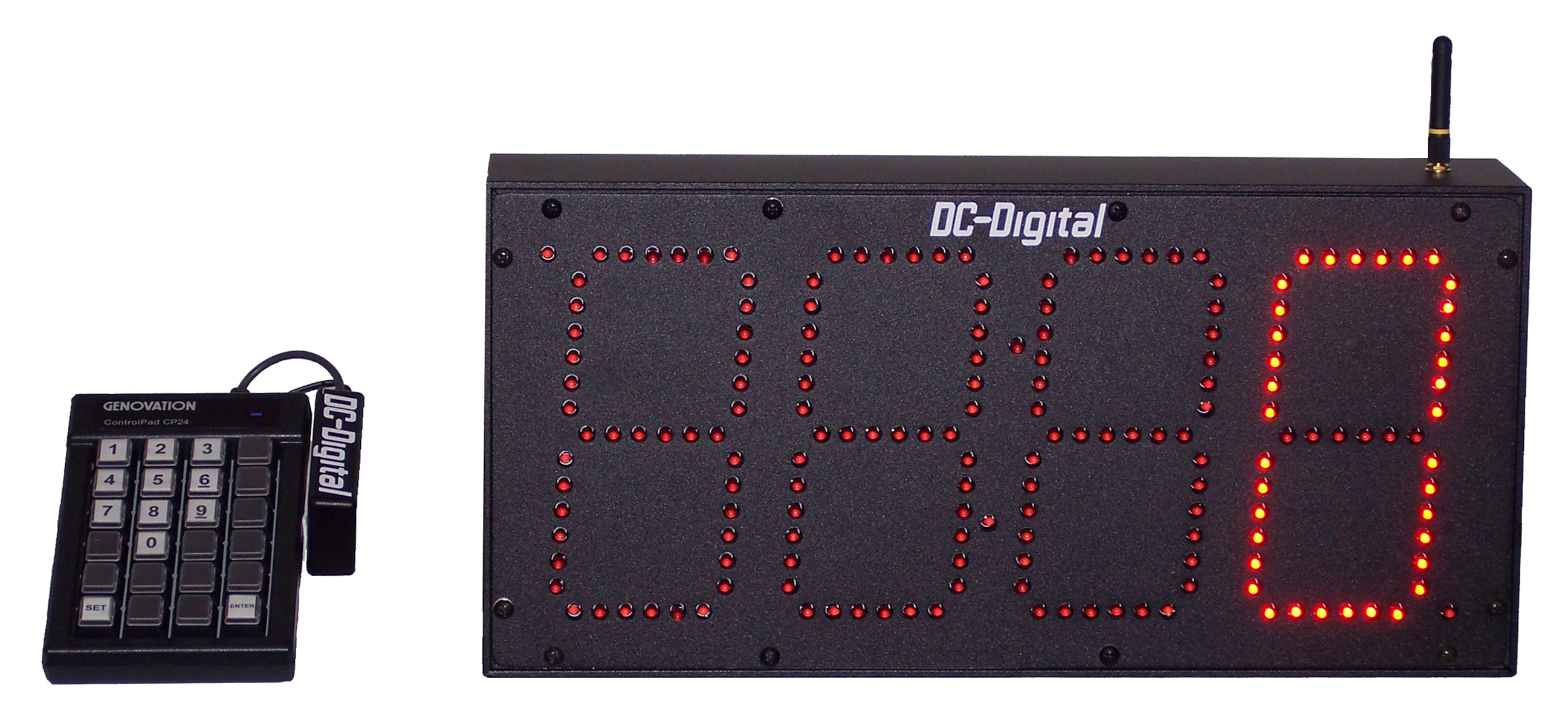 Instantly and easily display any 4 digit number DC-60 -Static-RF-Wireless-Keypad Entry