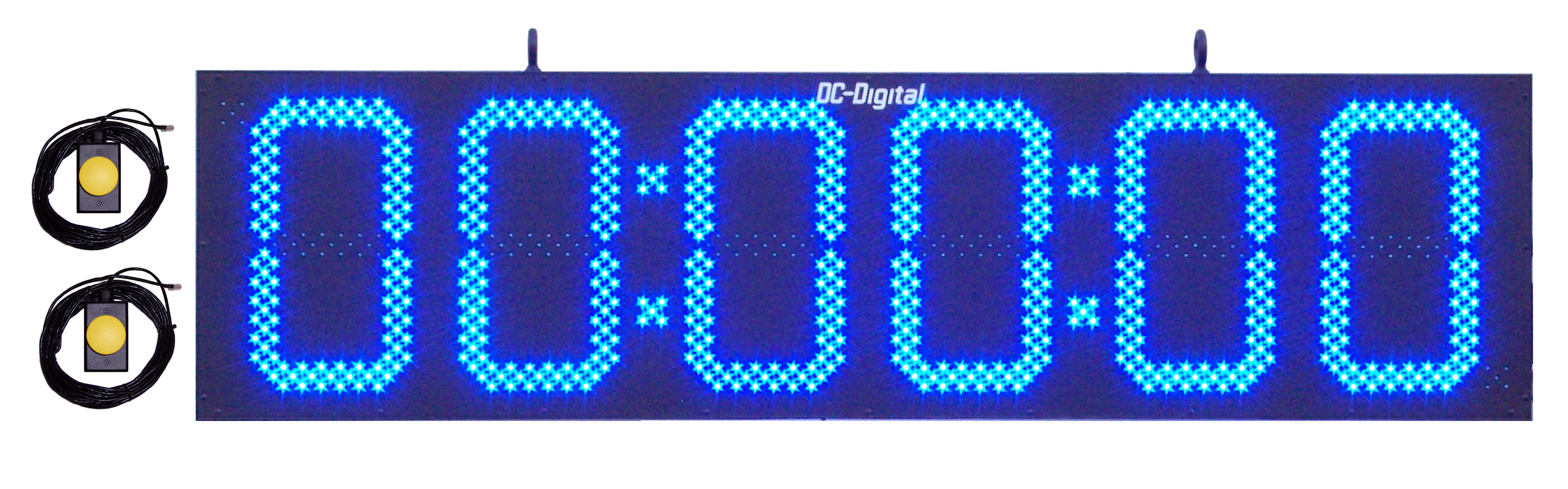 Ninja obstacle course count up stopwatch timer with blue 15 Inch LED's digits