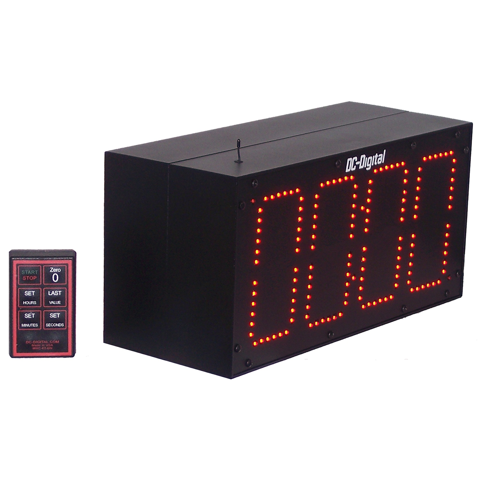Double Sided Speech Conference, session clock timer, countdown wireless rf controls, all aluminum enclosure