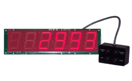 DC-Digital, 6 Digit Days Counter 2.3 Inch LED wired remote controls Less Case, no enclosure, less case, count up days,6 digit, Digital Days Counter, Equipment Runtime Days Tracker, Workplace Compliance Timer, Industrial Days Timer