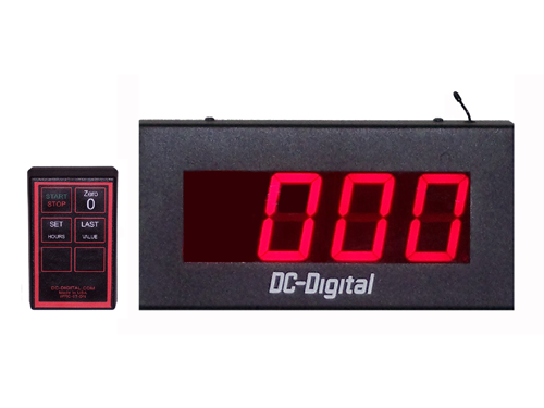 Machine Maintenance Countdown timer, Wireless Controls, Flashes at 00:00, up to 999 Hours duration