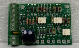 input output board used in connecting dc digital displays to the outside world protecting displays from outside world remote controls