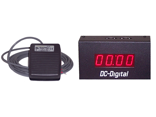 1 inch LED Digital foot switch activated countdown timer with end of period buzzer