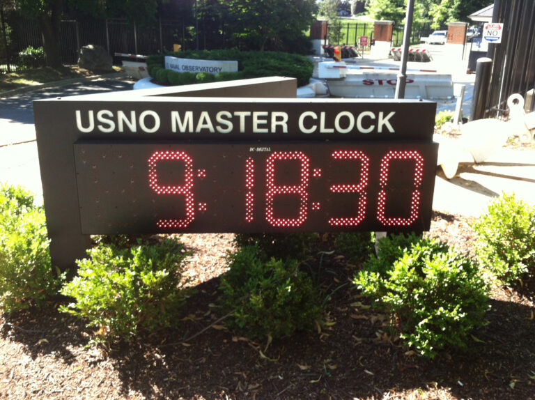 USNO Large 15.0″ Digital Atomic Clocks Keep National Time Standard
