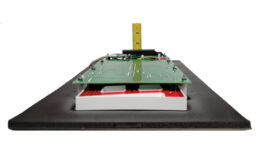 Clean room DC-40N-POE cleanroom time of day clock depth 1.5 inches for flush mounting the clock into a cleanroom wall