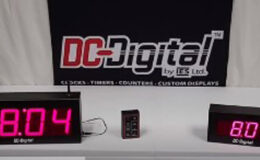 City Council Chambers Wireless LED Digital Timer System, City Council Timer, RF Controlled, Meeting Timer, Elapsed Time Display, Countdown Clock, Time of Day Display, Synchronization Timer