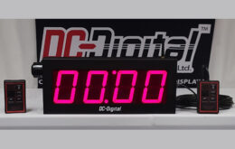 Looping countdown process TAKT timer with redundant controls wireless and wired 4 inch LED digital