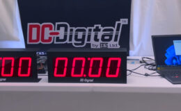 DC-Digital, Nidec, Countdown timer, Network, RS485,Stainless Steel remote controller, white table, logo, ethernet connection