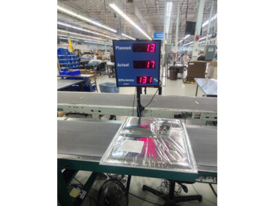 Factory Production Counter Emits Count Tone, Andon Light and Calculates ...