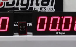 DC-Digital, Countdown Timer, Appellate, Courtroom, Speech Timer, Portable Battery, 12 volts, Red LED, Master-Secondary enclosure