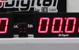 DC-Digital, Countdown Timer, Appellate, Courtroom, Speech Timer, Portable Battery, 12 volts, Red LED, Master-Secondary enclosure