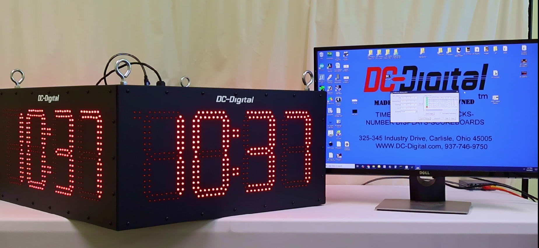 Four Sided, 8 inch display unit, Network, Time of Day, Webpage browser, No software, Current time, Indoor factories, Storage unit