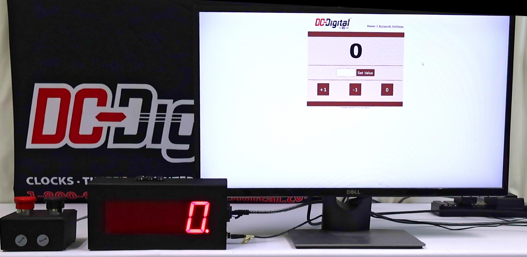 DC-Digital, Real-time, Update, Webpage Counter, Environmentally Sealed push button, bush button switches, Increment, Decrement, Zero Reset functions
