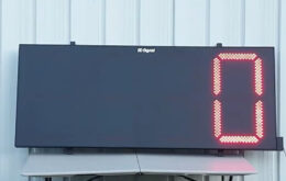 DC-Digital, 30 inch LED Lap Counter,4 Digit Race Track Counter,30-inch LED Lap Counter, Lap Counter for Speedways, Motorsport Lap Tracking,IP-66 Outdoor Counter, Dirt Track Lap Display